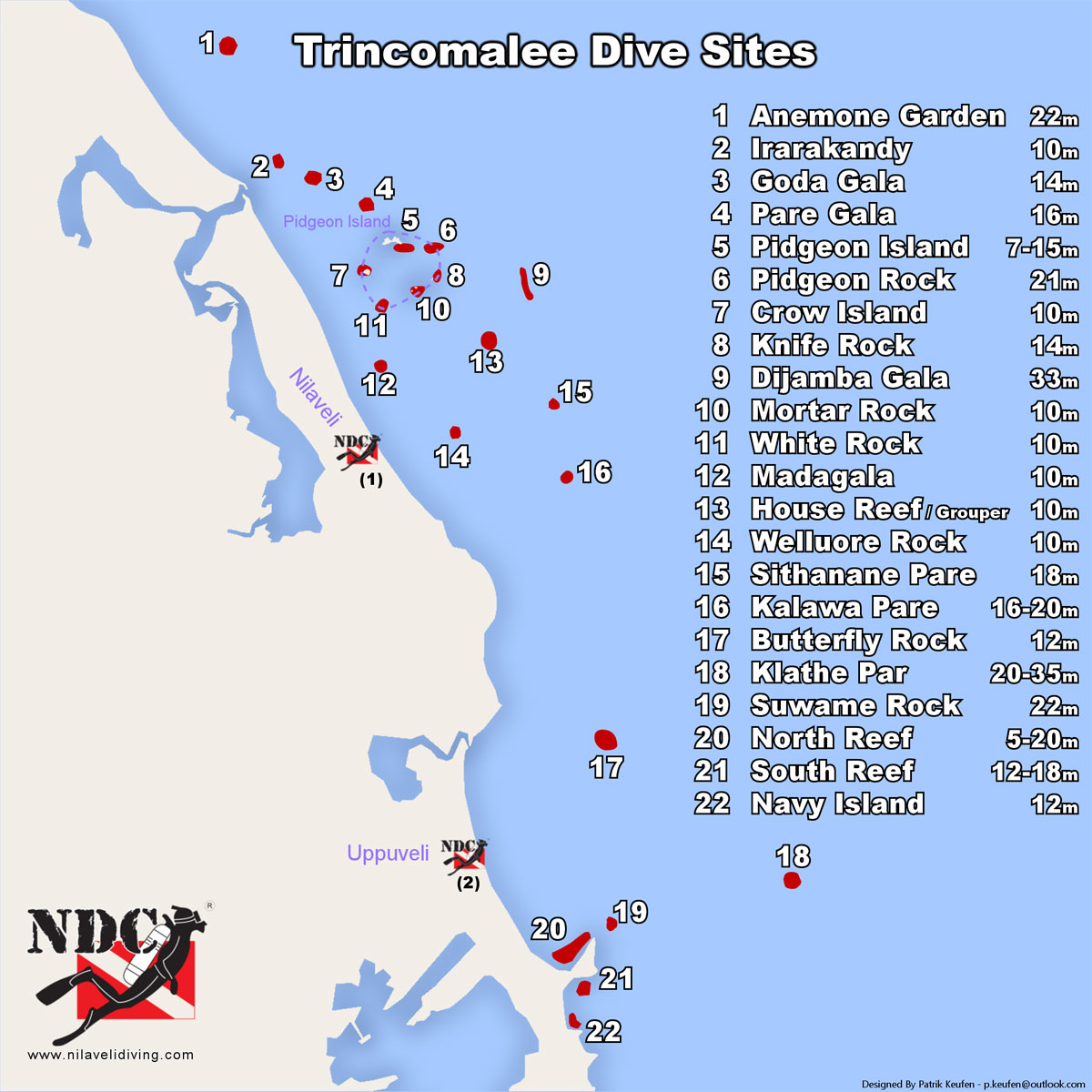 Trincomalee Dive Sites